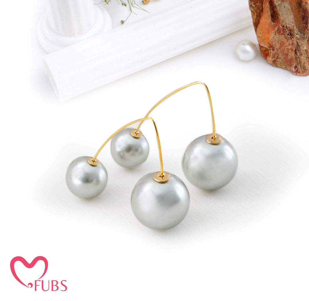 The Aria Orbital Pearl Earrings