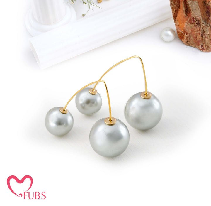 The Aria Orbital Pearl Earrings