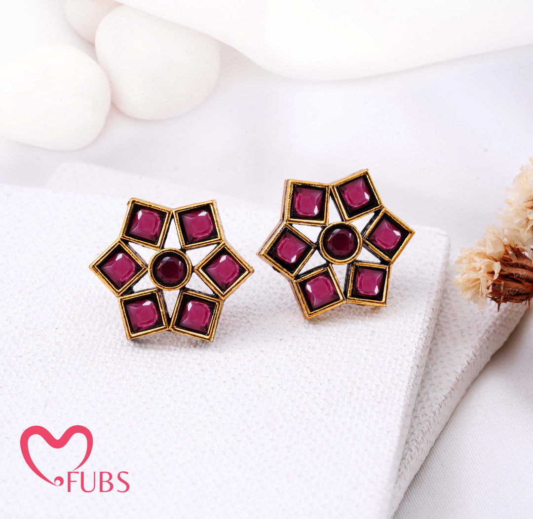 Aesthetic Star Geometric Stud Earrings