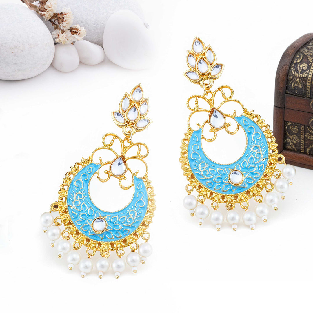 The Ethereal Gilded Crescent Drops