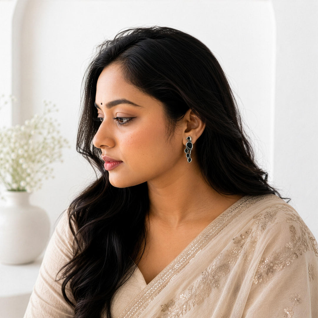Bird Shaped Earrings with Sparkling Detailing