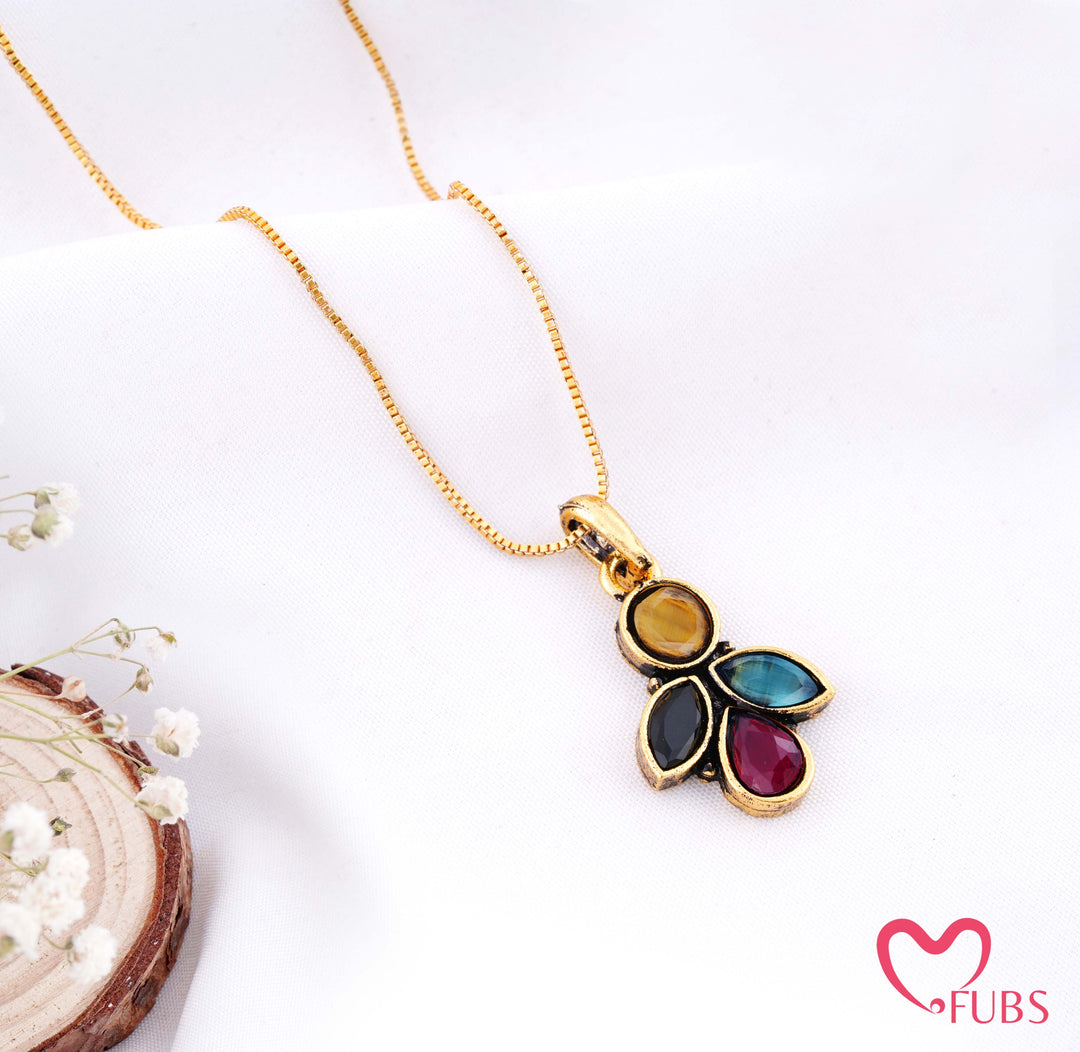 Petal Charm Pendant Necklace for Women