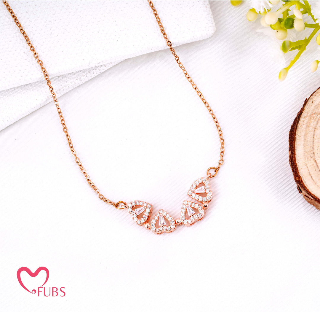 Four‑Leaf Clover Gemstone Necklace