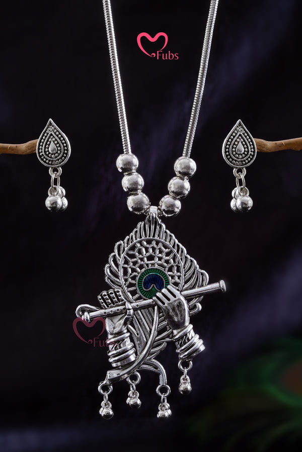 Krishna's Grace Long Necklace Set