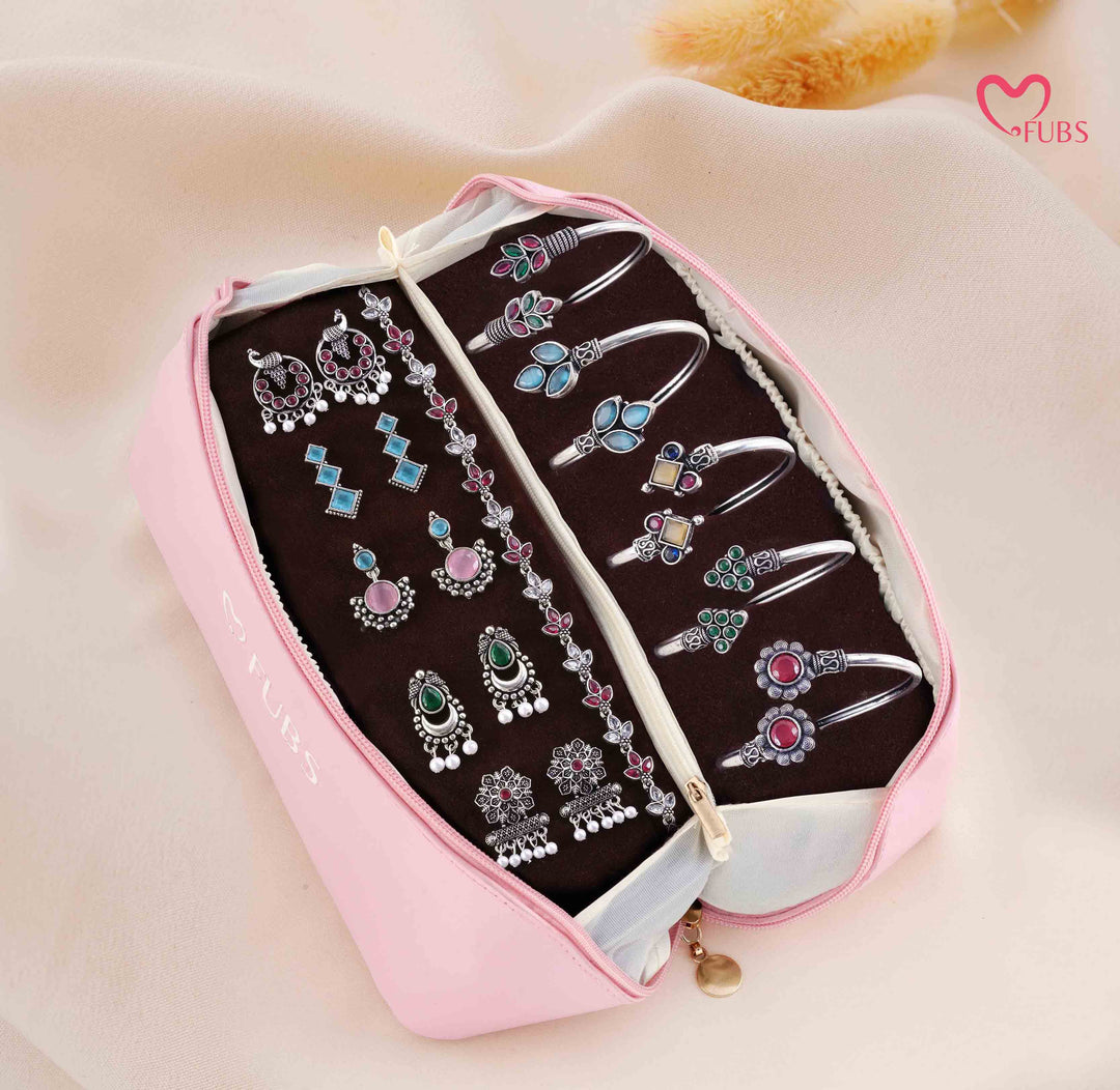 Purse of Surprises Jewelry Gift Set – 5 Earrings, 5 Bracelets & 1 Anklet