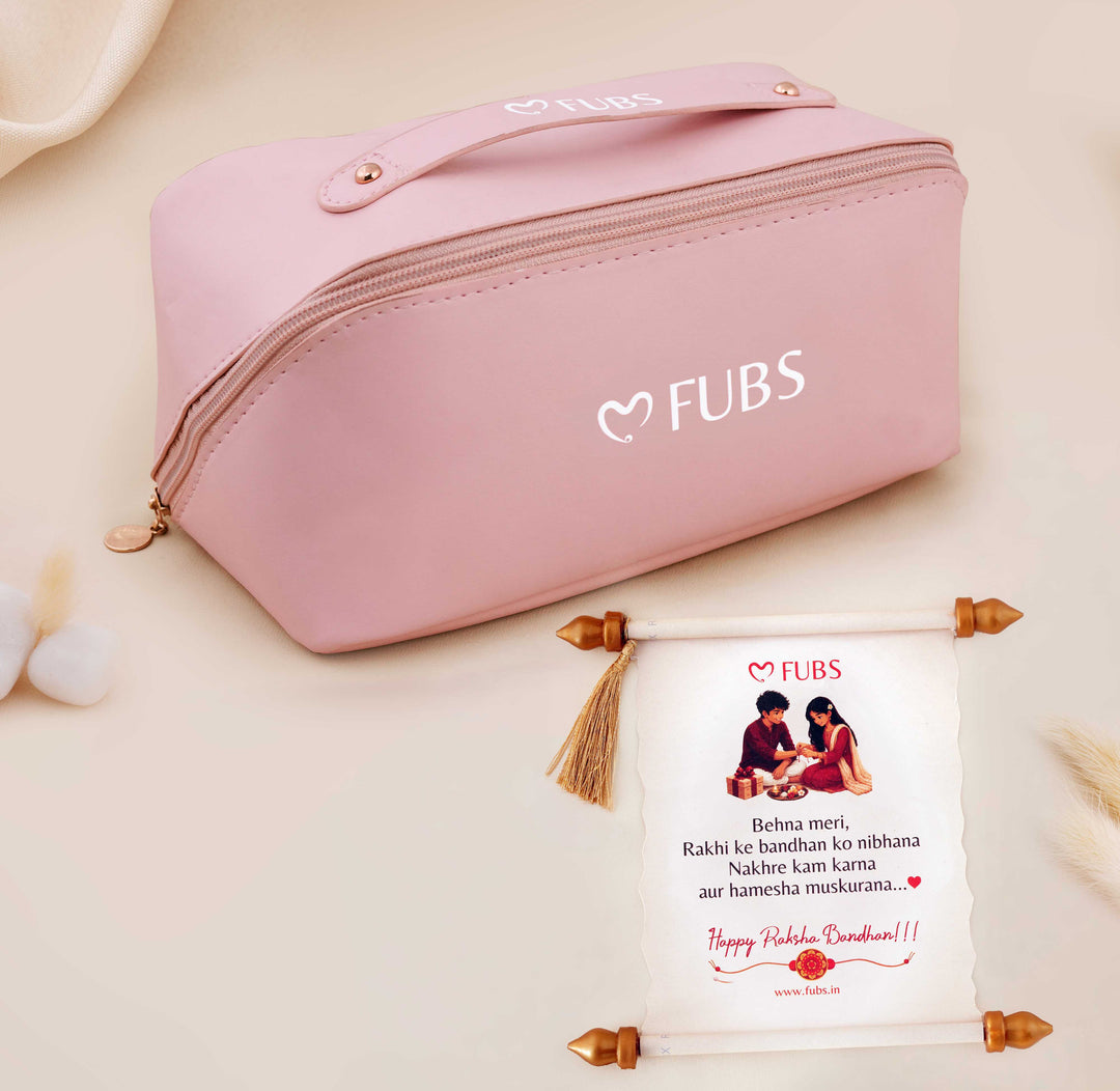 Purse of Surprises – 12 Earrings, 1 Folding Earrings Box, 2 Necklaces, 2 Bracelets, 2 Ring and 1 Sandesh Patra all kept hidden in a Premium Purse