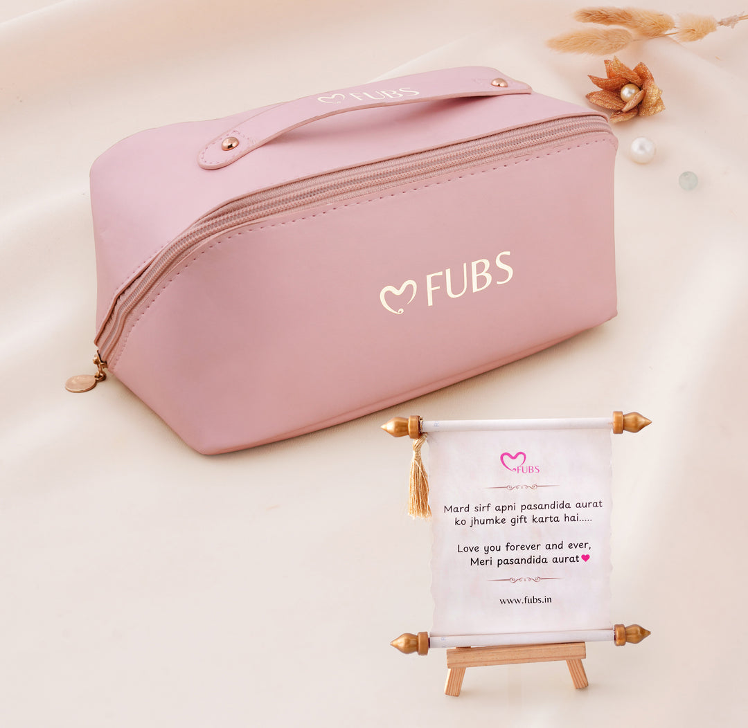 Purse of Surprises – 12 Earrings, 1 Folding Earrings Box, 2 Necklaces, 2 Bracelets, 2 Ring and 1 Sandesh Patra all kept hidden in a Premium Purse