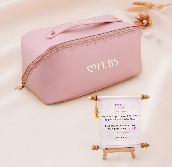Purse of Surprises – 12 Earrings, 1 Folding Earrings Box, 2 Necklaces, 2 Bracelets, 2 Ring and 1 Sandesh Patra all kept hidden in a Premium Purse