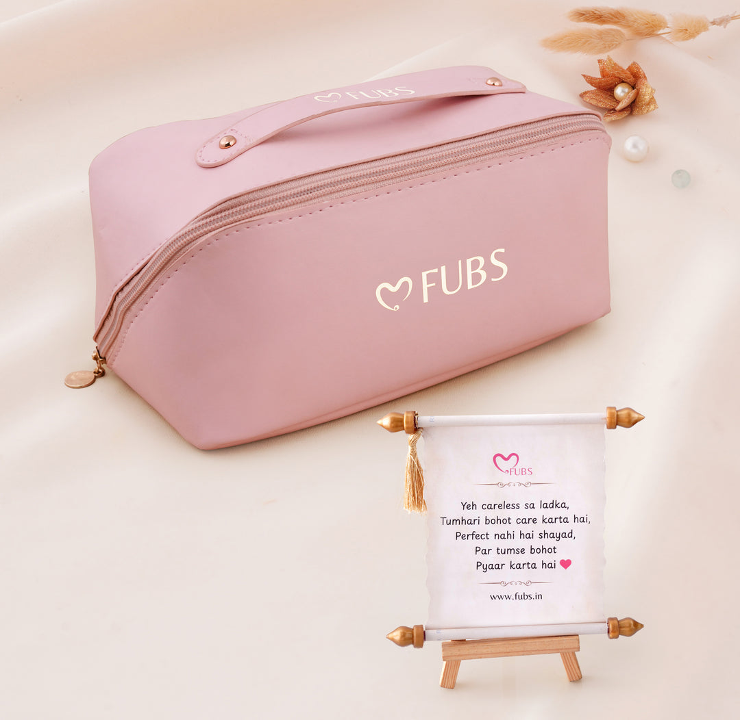 Purse of Surprises – 12 Earrings, 1 Folding Earrings Box, 2 Necklaces, 2 Bracelets, 2 Ring and 1 Sandesh Patra all kept hidden in a Premium Purse