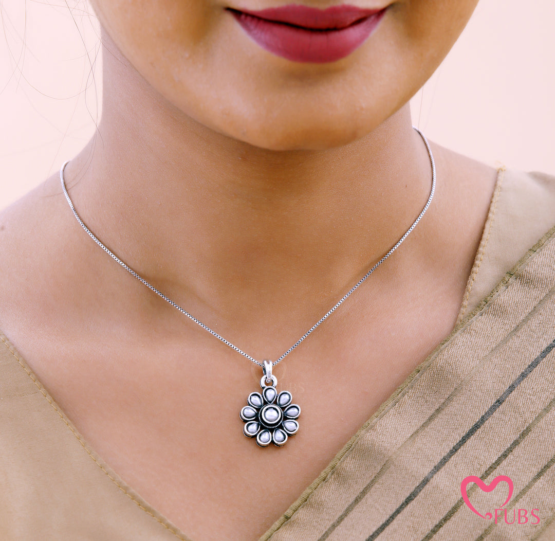 Oxidised Necklace and Earrings Combo for Festive Look