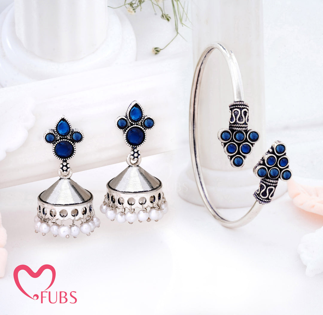 Midnight Grace Combo Set - Earring & Bracelet