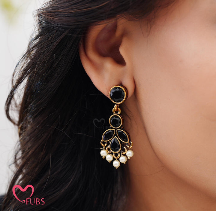 Midnight Blossom Earring Bracelet Combo