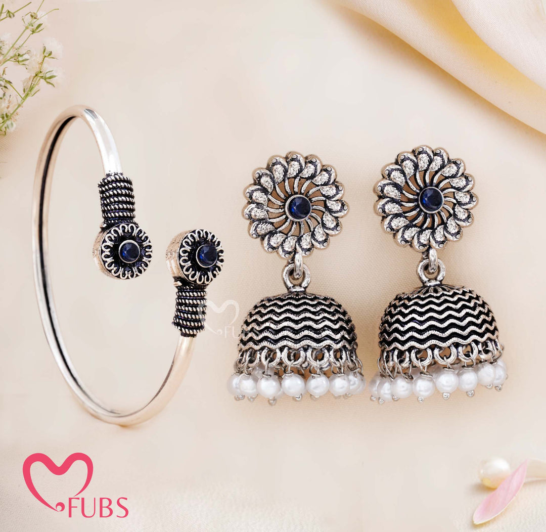 Artistic Ethnic Jewelry Combo – Earrings & Bracelet