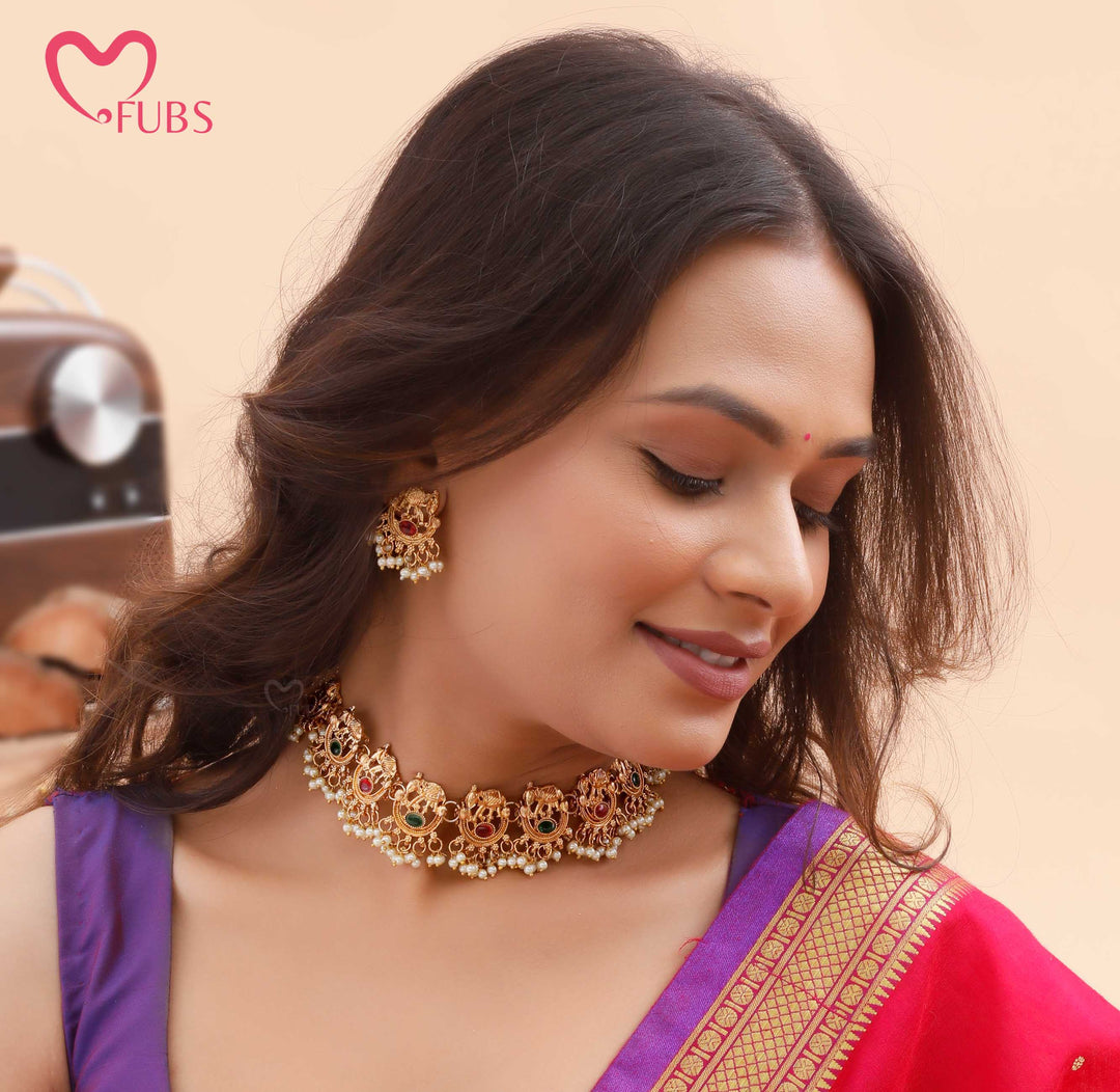 Ethnic Elephant Inspired Necklace Set