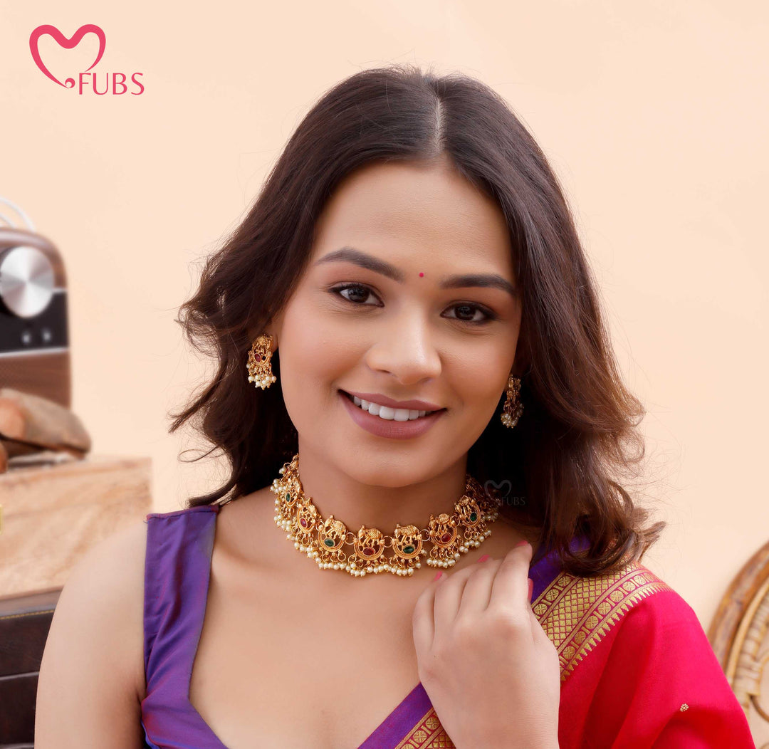 Ethnic Elephant Inspired Necklace Set