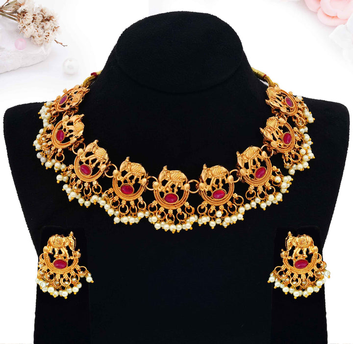 Ethnic Elephant Inspired Necklace Set