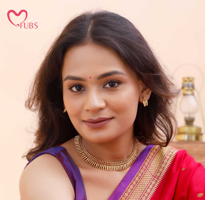 Traditional Pointed Motif Necklace Set