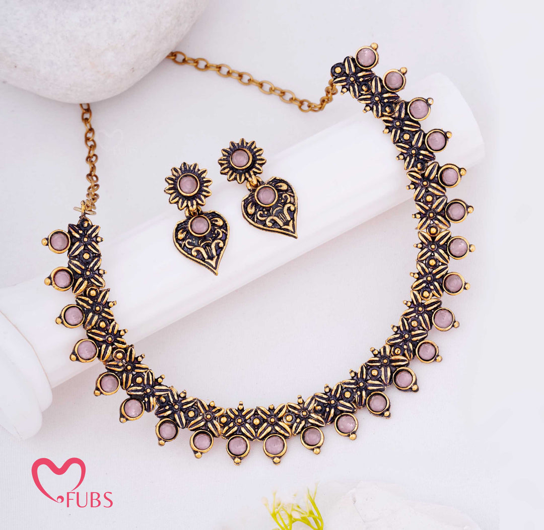 Antique Finish Oxidized Necklace Set for Women