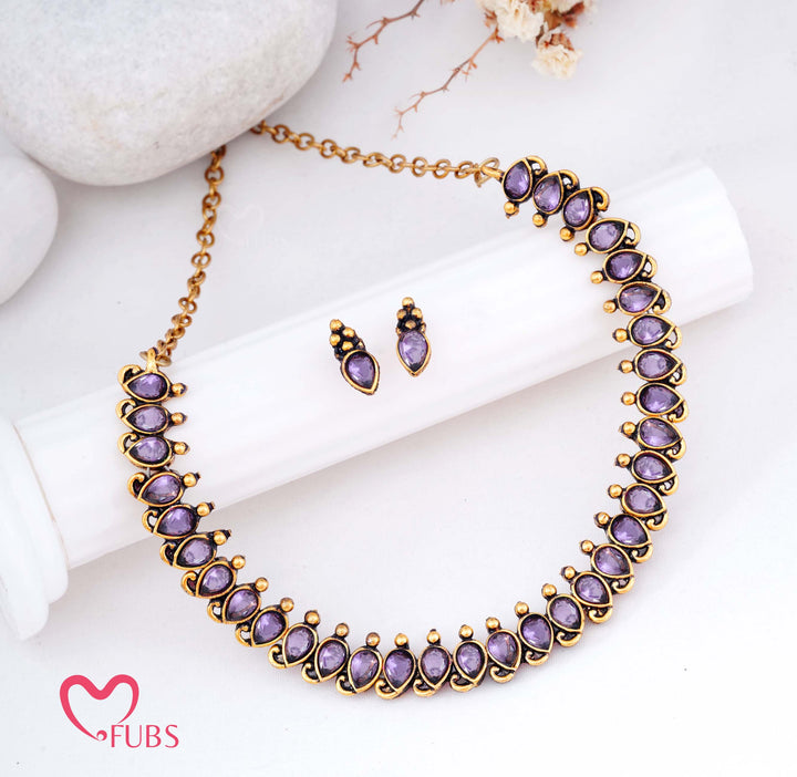 Elegant Pear Shape Necklace & Earrings Set