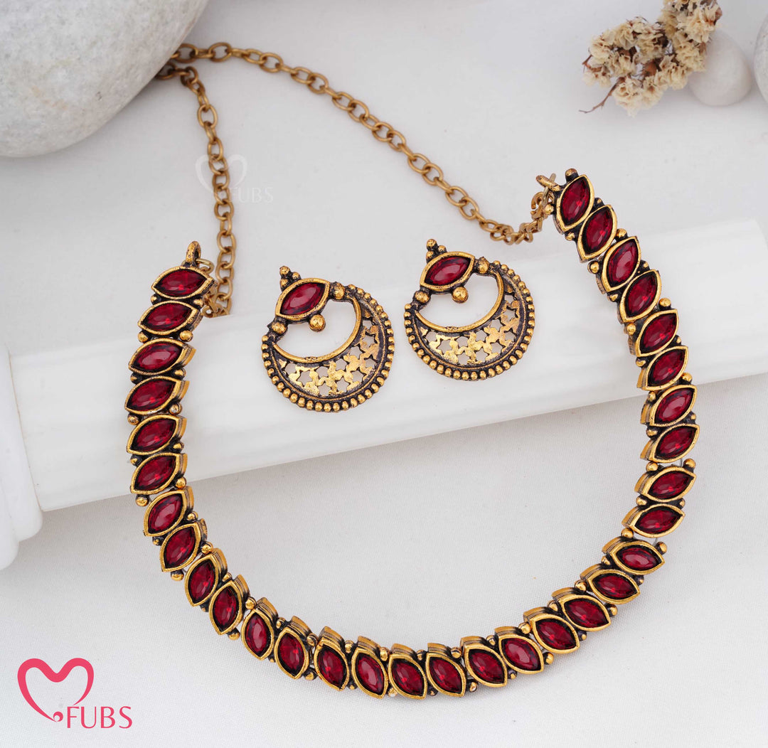 Statement Choker Necklace Set for Women