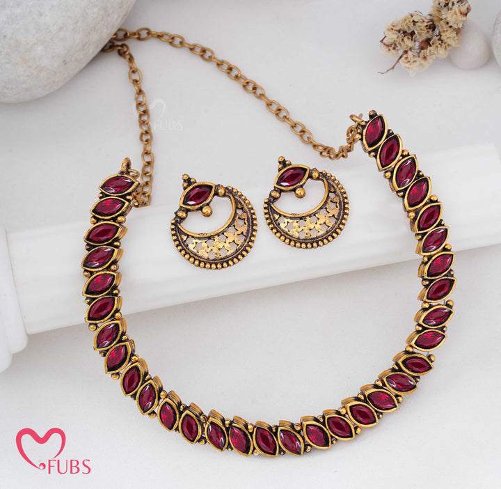 Statement Choker Necklace Set for Women