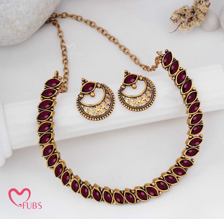 Statement Choker Necklace Set for Women