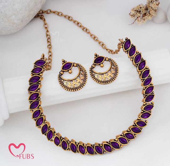 Statement Choker Necklace Set for Women