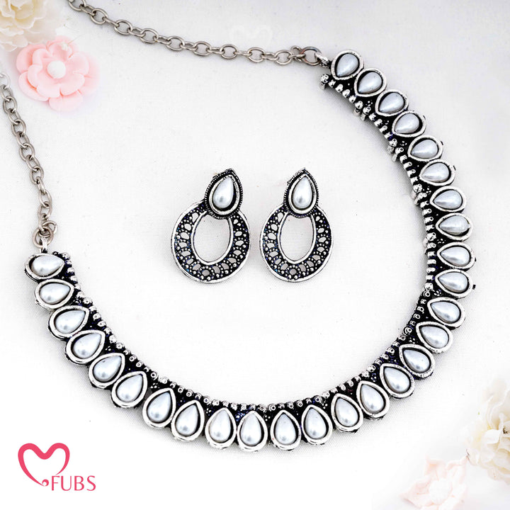 Tear-Drop Lustrous Aesthetic Antique Silver Jewelry