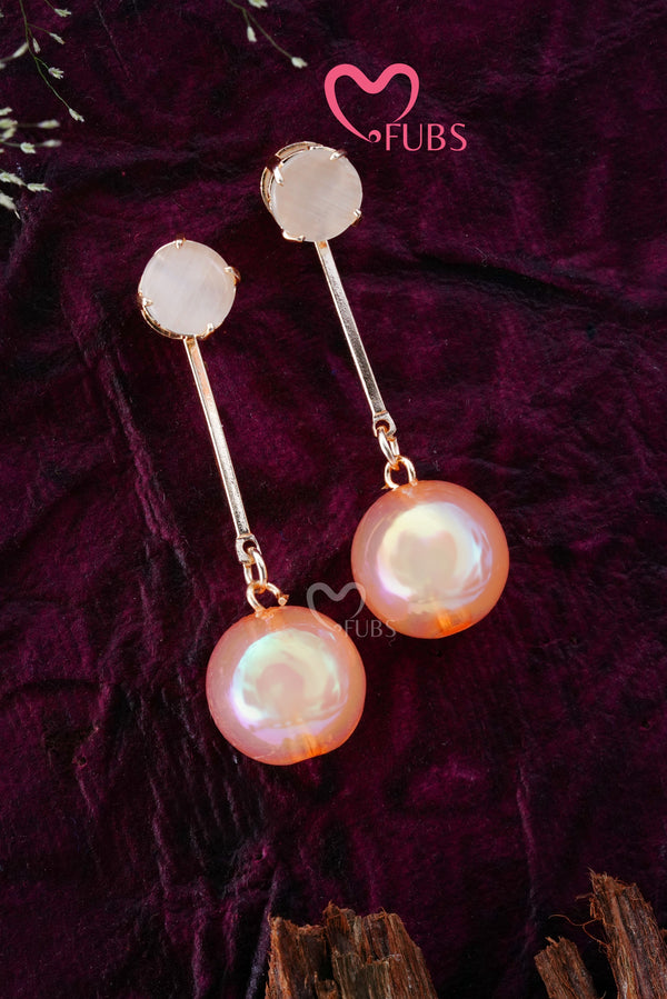 Western Long Pearl Drop Earrings