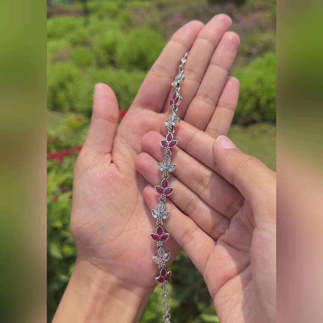 The Royal Vine Antique Oxidized Bracelet